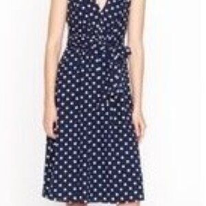 J. Crew Navy Dress with White Dots